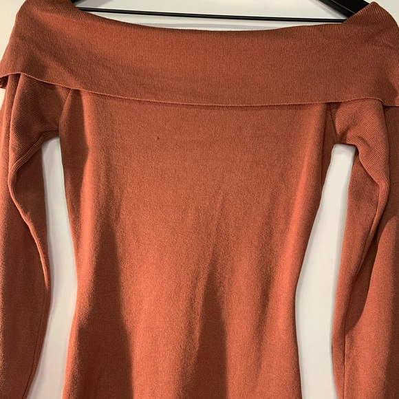 FEELIN' SWEET OFF SHOULDER SWEATER DRESS - Picture 6 of 6